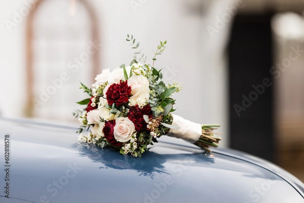 Fototapeta wedding bouquet on the table
