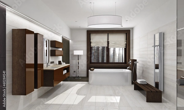 Obraz Modern bathroom interior in daylight