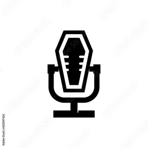 Obraz microphone silhouette