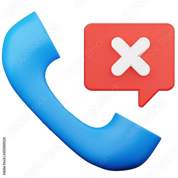 Obraz 3d render of phone reject