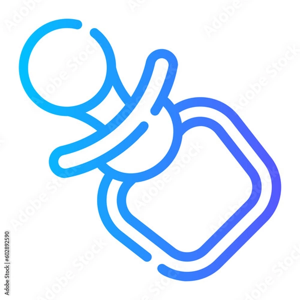 Fototapeta pacifier Line Gradient Icon