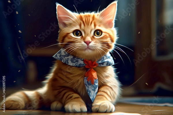 Obraz AI generates sophisticated illustrations depicting diverse cat expressions and actions