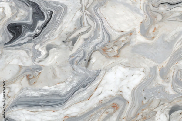 Obraz A white embossed marble texture Generative AI 