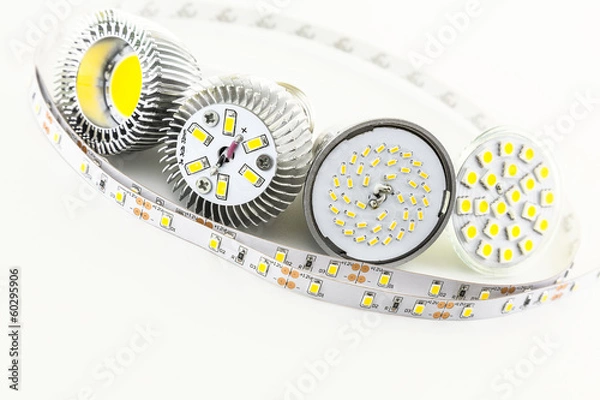 Obraz differently SMD LED chips on the bulb