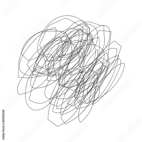 Fototapeta Scribbel Art Illustration Set Collection