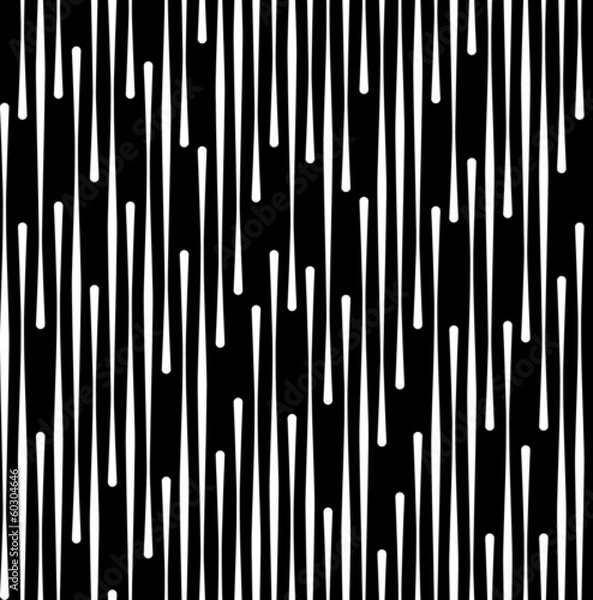 Fototapeta Black and White Abstract Geometric Vector Seamless Pattern Backg