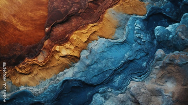 Obraz stone and colorful natural Earth textures mixed in beautiful abstract background, Generative AI