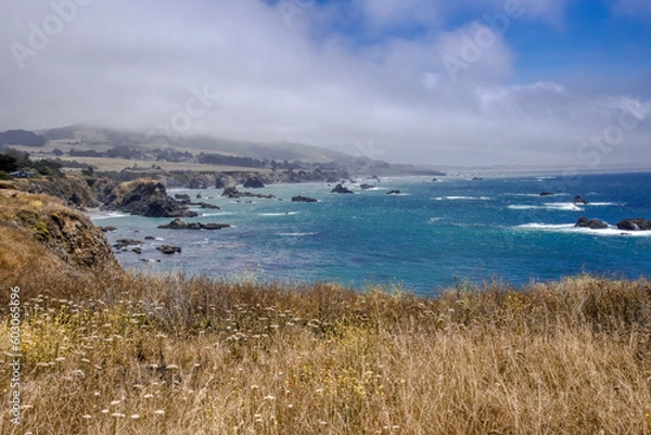 Obraz Bodega Bay Fence Post Coastline