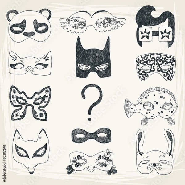 Obraz Masquerade Set