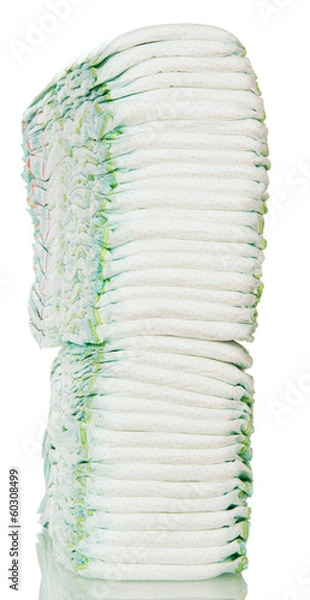 Obraz Large stack of diapers