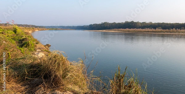 Obraz River at Chitwan Nepal