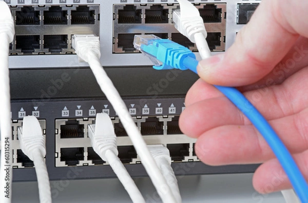 Obraz Server and wires