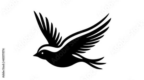 Obraz Flying Wings Bird Logo abstract design vector template. Vector illustration.