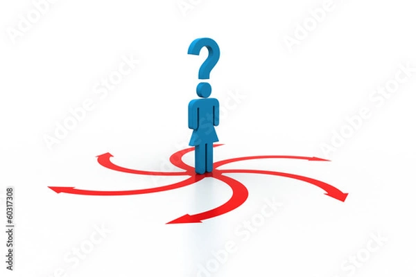 Obraz 3d man in trouble