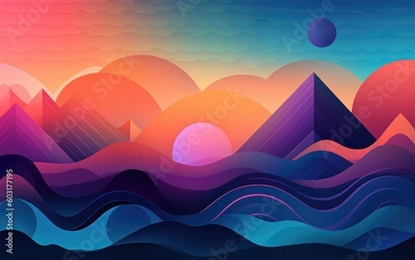 Fototapeta abstract modern minimal background. generative ai