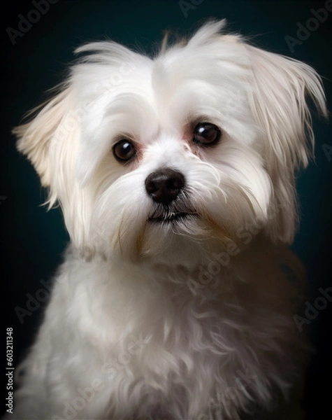 Obraz Maltese. Generative AI Illustration.