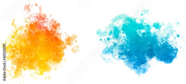 Fototapeta watercolor vector stains; background for texts