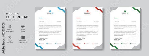 Obraz Letterhead Template	
