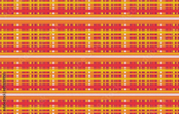 Obraz Ikat geometric folklore ornament with diamonds. Tribal ethnic vector texture. Seamless striped pattern in Aztec style. Folk embroidery. Indian, Scandinavian, Gypsy, Mexican, African rug.