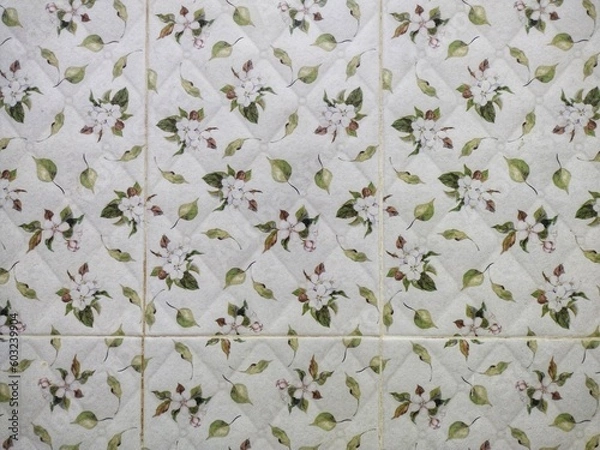 Obraz flowers on a wall