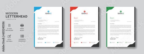 Obraz Letterhead Template	
