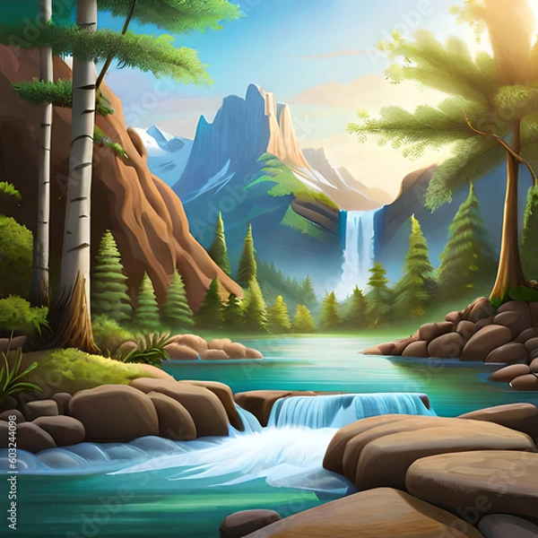 Fototapeta beach with palm trees