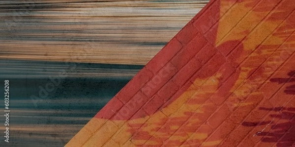 Fototapeta Torn and worn cardboard texture background