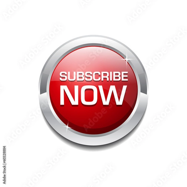 Fototapeta Rounded Subscribe Button Icon