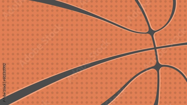 Fototapeta Vibrant vector background with textured basketball design, perfect for wallpapers and media projects