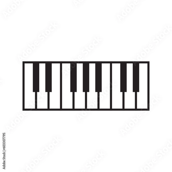Fototapeta piano icon
