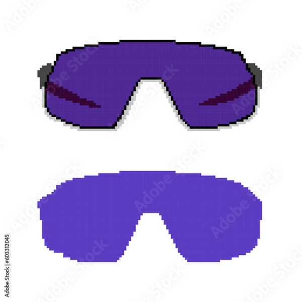 Fototapeta 128,64,4 bit Pixel art Sunglass