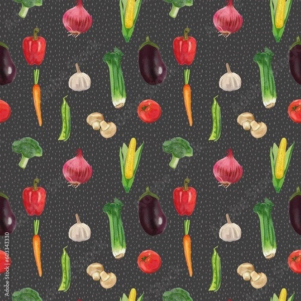 Obraz seamless pattern with vegetables