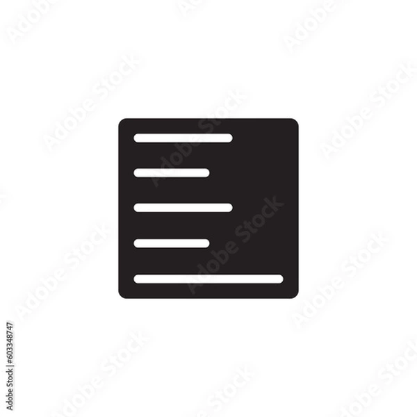 Fototapeta Left Text Edit Icon