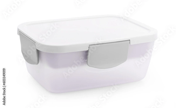 Obraz lunch box isolated on white background.