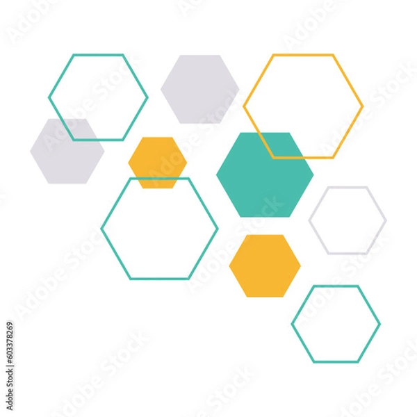 Obraz Hexagonal Geometric Corner Shape
