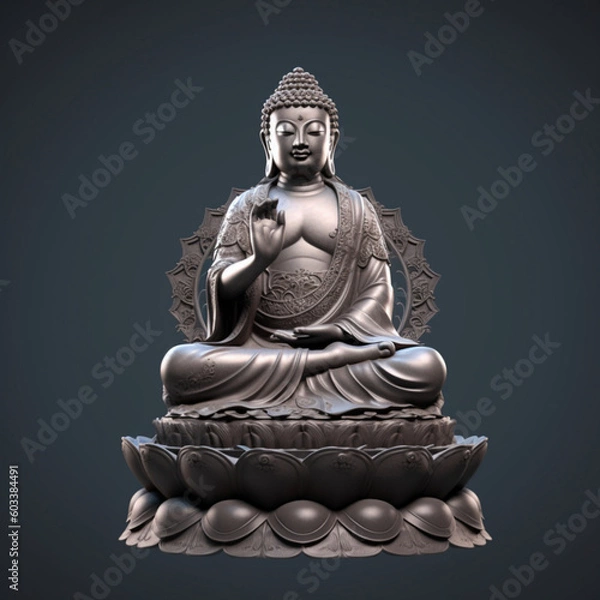 Fototapeta buddha statue on a stand