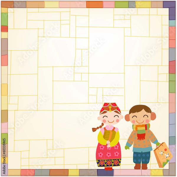 Obraz 조각보프레임