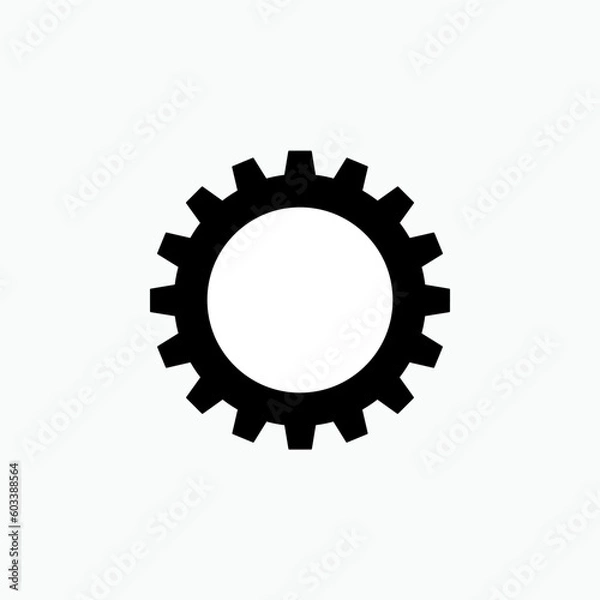 Fototapeta Gear Icon - Setting or Cog Vector Sign and Symbol for Design, Presentation, Website or Apps Elements. 