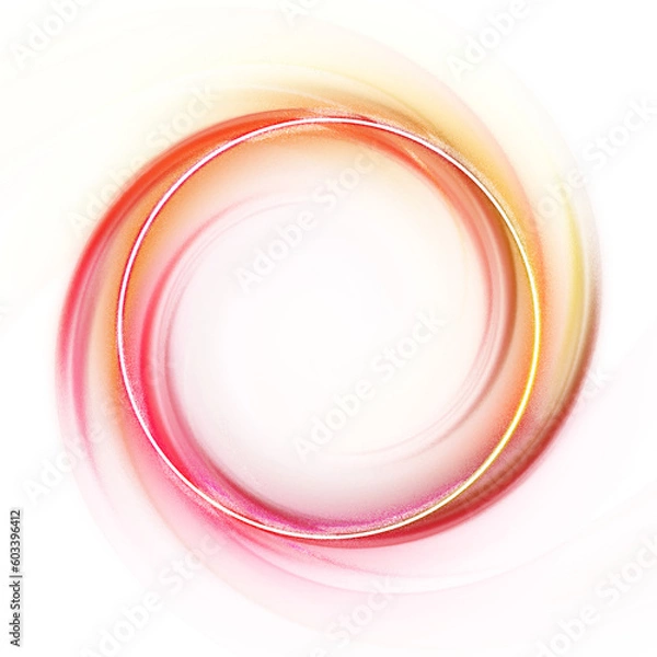 Fototapeta colorful circle swirl neon frame border