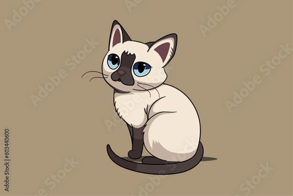 Obraz Siamese cat cute