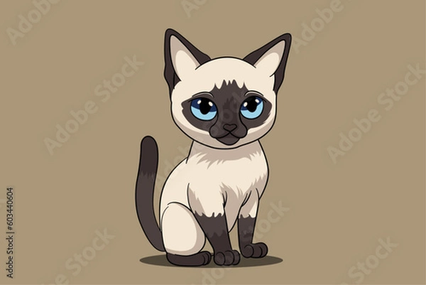Obraz Siamese cat cute