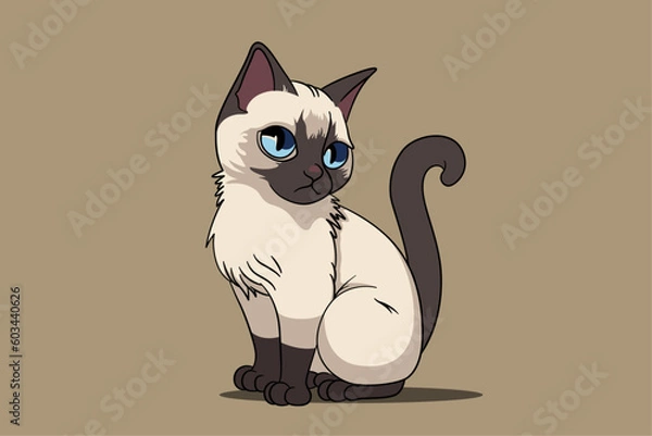 Obraz Siamese cat cute