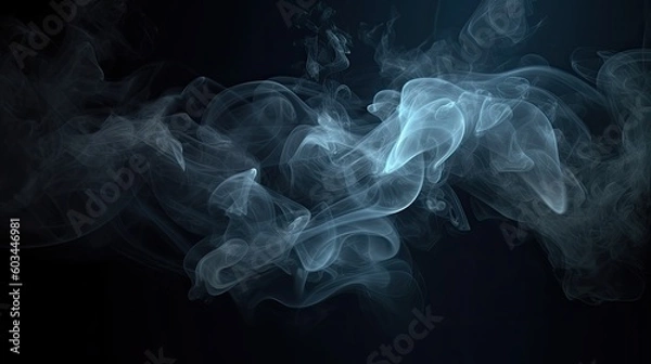 Fototapeta Background texture in the form of smoke,Abstract gray background in the form of a swirling fog,AI generated.