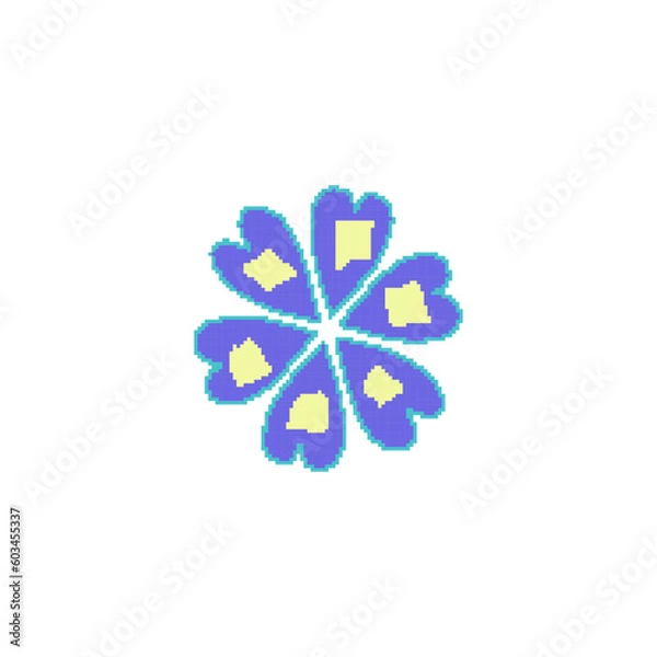 Fototapeta Pixel art flower