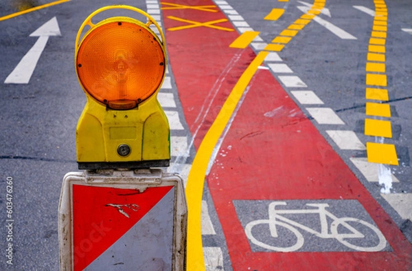 Obraz typical road marking in germany