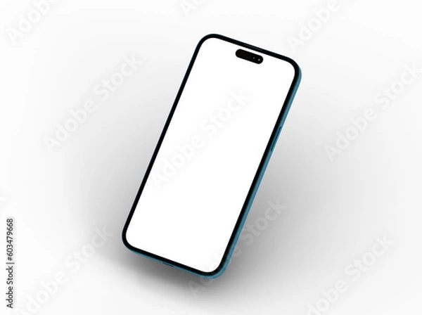 Obraz smartphone  With Blank Screen in 3d