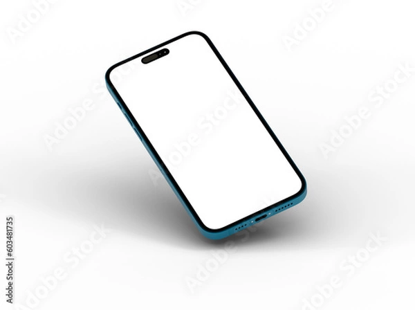 Fototapeta mobile smartphone device digital isolated 3d