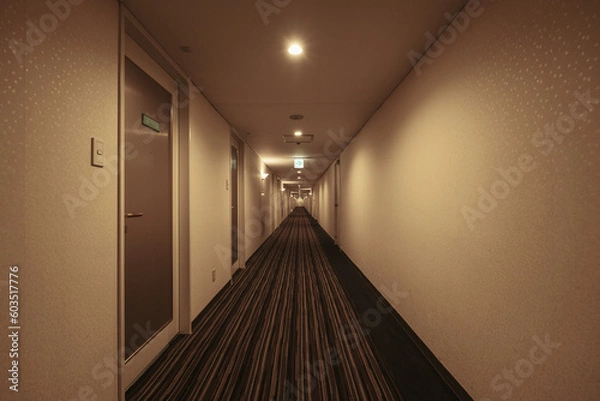 Obraz ホテルの廊下