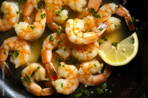 Obraz shrimp scampi meal