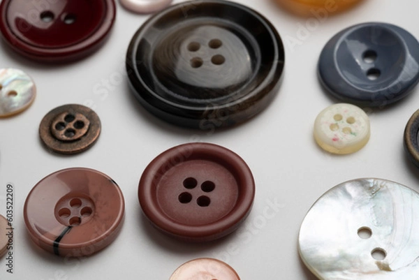 Obraz buttons on white background